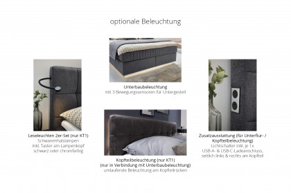 Felina FLY von Musterring - Boxspringbett KT1 anthrazit