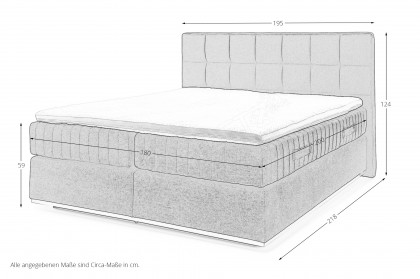 Felina FLY von Musterring - Boxspringbett KT1 anthrazit