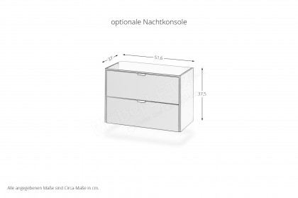 Felina FLY von Musterring - Boxspringbett KT1 anthrazit