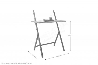 Palermo von TPT Möbel - klappbarer Mini-Schreibtisch Eiche