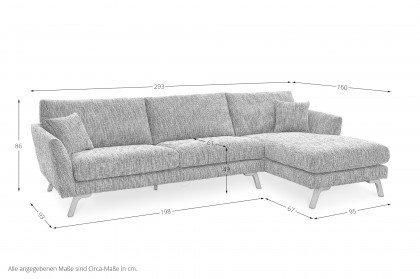 Detroit von set one by Musterring - Polsterecke rechts cream