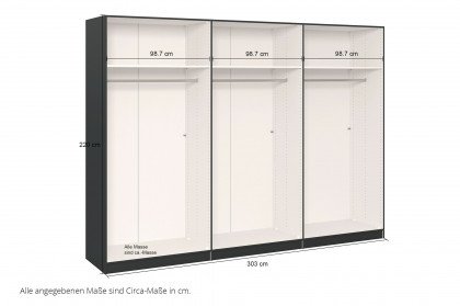 Slideline von JUTZLER - platzsparend öffnender Schrank Glas toffee - Glas nougat