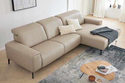 MR 1320 von Musterring - Ledersofa Variante rechts pearl