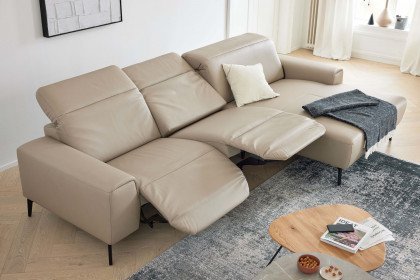 MR 1320 von Musterring - Ledersofa Variante rechts pearl