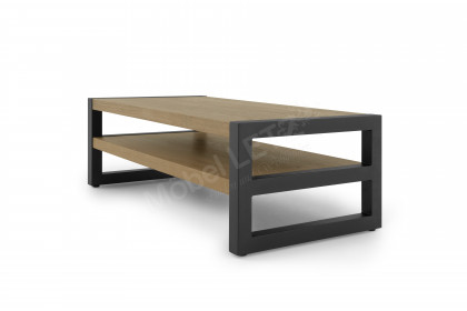 Brooklyn von HABUFA - Couchtisch Eiche/ Metall