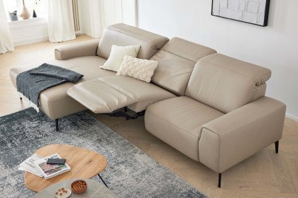 MR 1320 von Musterring - Ledersofa Variante links pearl