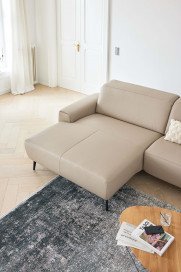 MR 1320 von Musterring - Ledersofa Variante links pearl