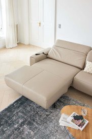 MR 1320 von Musterring - Ledersofa Variante links pearl