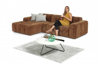 Pino-LE24 von Easy Sofa - Ecksofa links light-brown