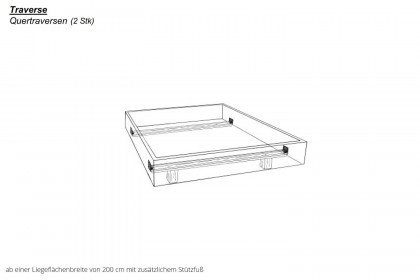 Travi von Sprenger Möbel - Komfortbett Sumpfeiche weiß geölt