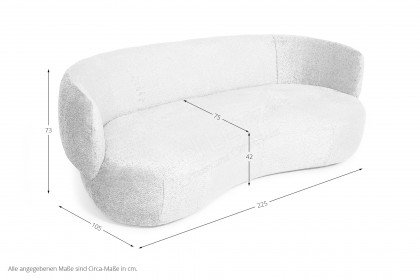 Lopez von GUTMANN - XXL-Sofa grau