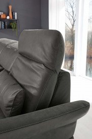 MR 1350 von Musterring - Ecksofa Variante links graphit