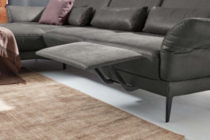 MR 1350 von Musterring - Ecksofa Variante links graphit