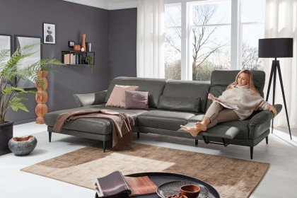 MR 1350 von Musterring - Ecksofa Variante links graphit