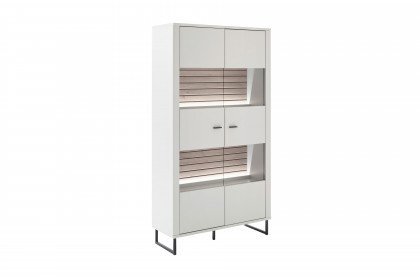 Louisiana von MCA furniture - Vitrine mit Metallkufen in Anthrazit
