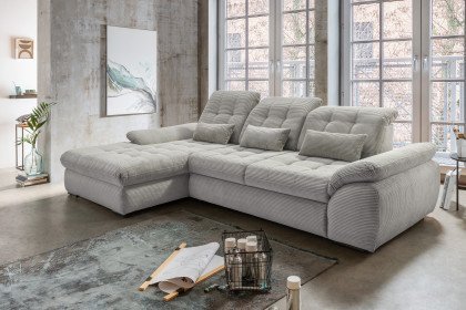 Rigatti-LE24 von Benformato - Polstersofa Variante links silber