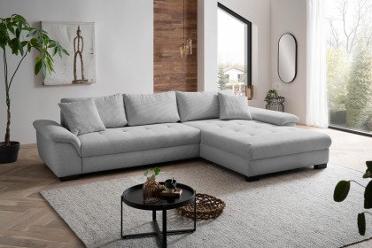 Daaden von Nova Via - Ecksofa rechts warm-grey