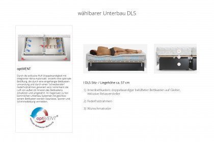 Composium von RUF Betten - Polsterbett KTC beige