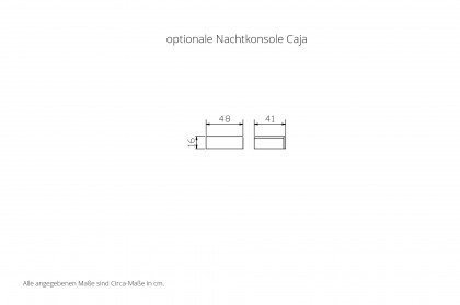 Oak-Line von Hasena - Massivholzbett Varus Eiche graphit