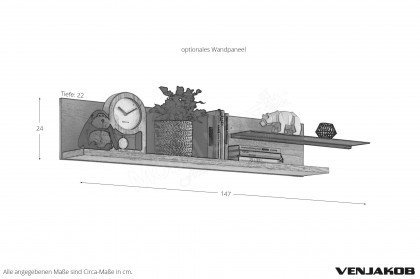 V-Plus 3000 von Venjakob - Sideboard mit Untergestell