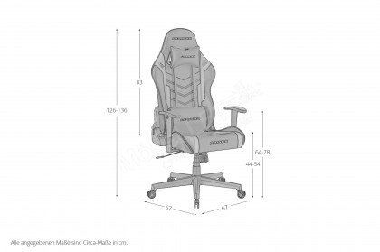 DX-Racer Prince von MCA - Computerstuhl mit Softfoam-Nackenkissen