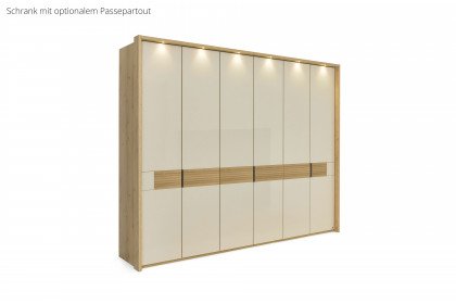 San Francisco von Musterring - Schrank Eiche bianco - Glas champagner