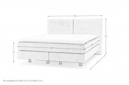 Eforma von Musterring - Boxspringbett KT1 creme