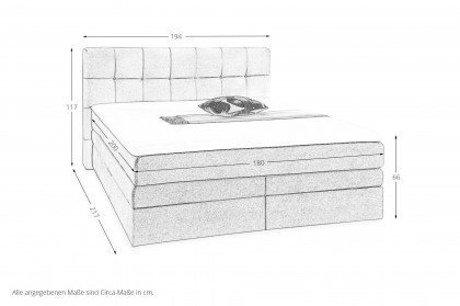 Amy-Dream von Jockenhöfer - Boxspringbett 180 türkis