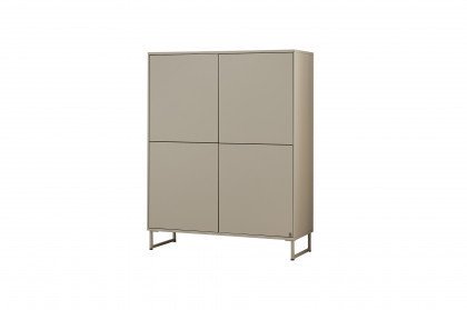 Kara-Frame-S von Musterring - Highboard seidengrau mit Kufen