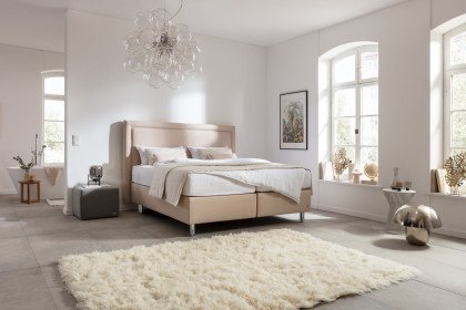 London von RUF Betten - Boxspringbett in Komforthöhe beige