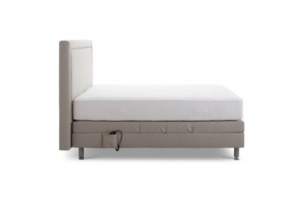 London von RUF Betten - Boxspringbett in Silber mit Motor