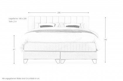 Dubai von Serta - Boxspringbett ivory
