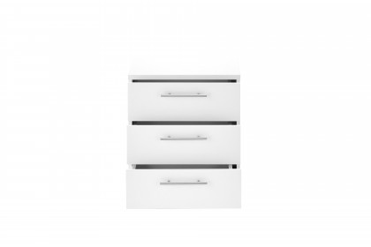 Ben-Office von BEGA Consult - weißer Rollcontainer mit 3 Schubkästen