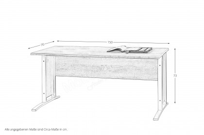 Office Line von BEGA Consult - Schreibtisch in Sonoma