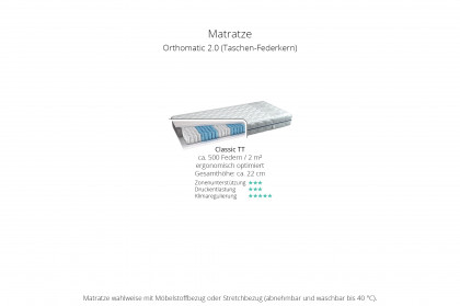 Eforma von Musterring - Boxspringbett KT3 creme