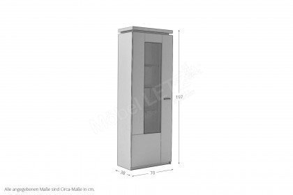 Moniz von MCA - Vitrine mit Eichenoberboden