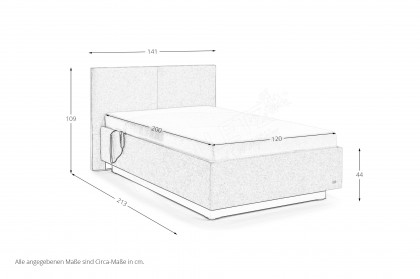 Composium von RUF Betten - Polsterbett KTC natur