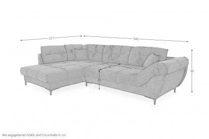 Santa Barbara-LE25 von Job - Eckgarnitur Variante links beige