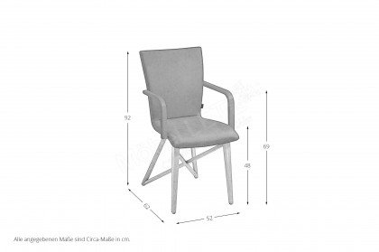 Acos von Bacher - Stuhl mit Armlehnen