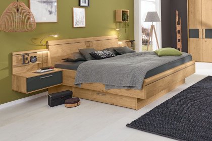 Montreal von Musterring - Doppelbett mit Holzkopfteil inklusive Hirnholzeinlage