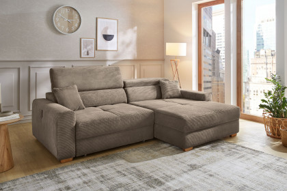 Slider von Job - Ecksofa Ausführung rechts taupe