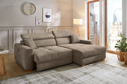 Slider von Job - Ecksofa Ausführung rechts taupe