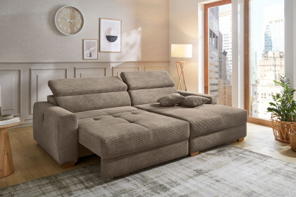 Slider von Job - Ecksofa Ausführung rechts taupe