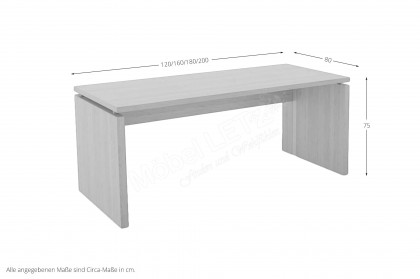 Kanto von Musterring - Schreibtisch in Eiche sand