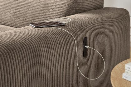 Slider von Job - Ecksofa Ausführung links taupe