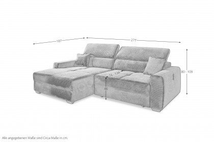 Slider von Job - Ecksofa Ausführung links taupe