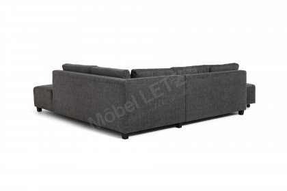 Lucky-Sleep von Nehl - Ecksofa anthrazit mit Schlaffunktion
