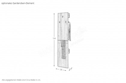 Sorrent von Musterring - Schmink-/ Schreibtisch Eiche teilmassiv mit Metallkufe