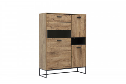 Manhattan-living von Wohnconcept - Highboard Haveleiche cognac