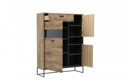 Manhattan-living von Wohnconcept - Highboard Haveleiche cognac